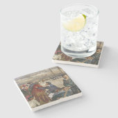 Sailors' Sweethearts and Wives (door John Lee) Stenen Onderzetter (Zijkant)