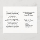 Sailor's Tribute Funeral Flyer (Achterkant)