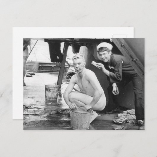 Sailors wassen in 1913 briefkaart (Voorkant / Achterkant)
