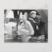 Sailors wassen in 1913 briefkaart (Voorkant)