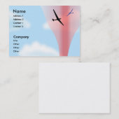 Sailplane Glider chubby Visitekaartje (Voorkant / Achterkant)