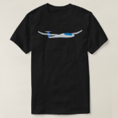 Sailplane Glider Gliding PlaneTShirt T-shirt (Design voorkant)