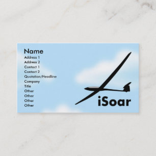 Sailplane Glider Visitekaartje