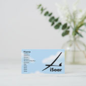 Sailplane Glider Visitekaartje (Staand voorkant)