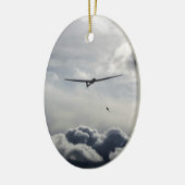 Sailplane Launching Keramisch Ornament (Links)