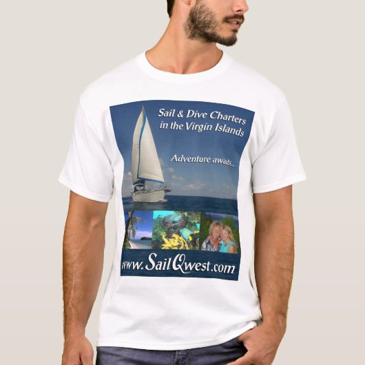 SailQwest avontuur-voorontwerp T-shirt (Voorkant)
