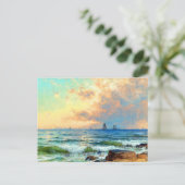 Sails at Sunset by Alfred Thompson Bricher Briefkaart (Staand voorkant)