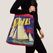 Sails Northwest Apples, 1930s, op label afdrukken Crossbody Tas (Dichtbij)