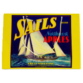 Sails Northwest Apples, 1930s, op label afdrukken Groot Cadeauzakje (Voorkant)