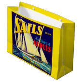 Sails Northwest Apples, 1930s, op label afdrukken Groot Cadeauzakje (Voorkant Gekanteld)