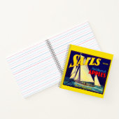 Sails Northwest Apples, 1930s, op label afdrukken Notitieboek (Binnen)