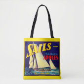 Sails Northwest Apples, 1930s, op label afdrukken Tote Bag (Voorkant)