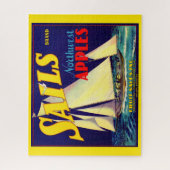 Sails Northwest Apples etiket uit de jaren '30 Legpuzzel (Verticaal)