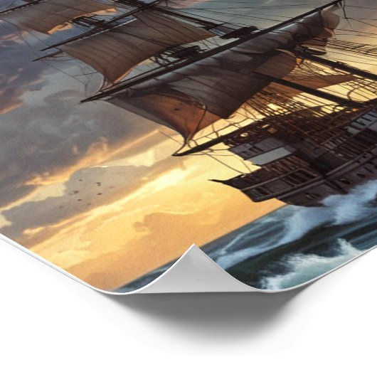 Sails of Adventure: een zeiltocht Poster (Hoek)