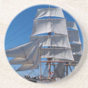 Sails Series—Sails of a Sailing Ship Zandsteen Onderzetter