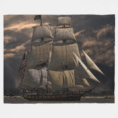 SAILSCHIP FLEECE DEKEN (Voorkant (Horizontaal))