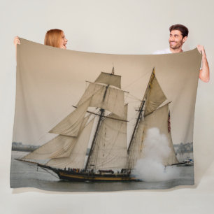 SAILSCHIP FLEECE DEKEN