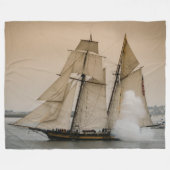 SAILSCHIP FLEECE DEKEN (Voorkant (Horizontaal))