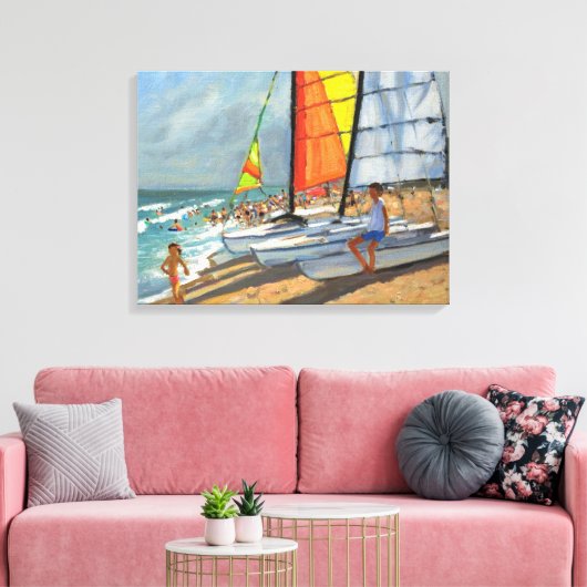 Sailships Garrucha Spanje Canvas Afdruk (Insitu (Woonkamer))