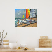 Sailships Garrucha Spanje Poster (Keuken)