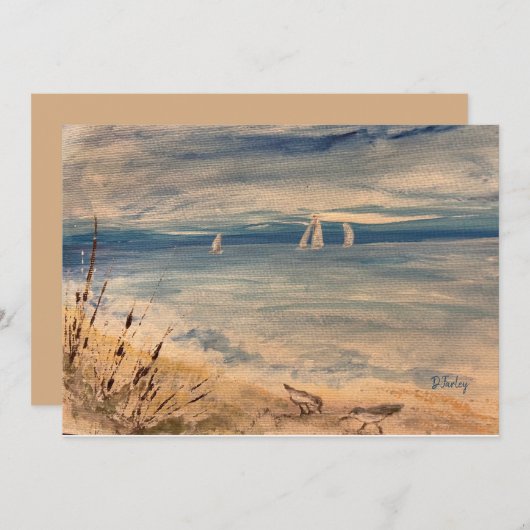 Sailships Notecard Bedankkaart (Voorkant / Achterkant)