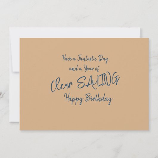 Sailships Notecard Bedankkaart (Achterkant)