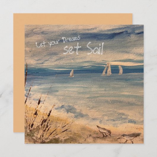 Sailships Notecard Bedankkaart (Voorkant / Achterkant)