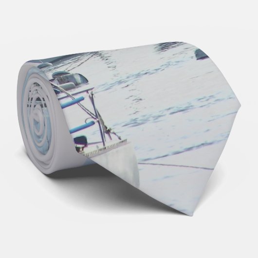 Sailships Sailing Ocean Harbour Zee Marina Stropdas (Opgerold)