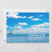 Sailships Viering van de herdenking van het leven Kaart (Voorkant)