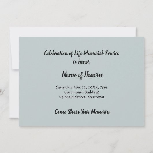 Sailships Viering van de herdenking van het leven Kaart (Achterkant)