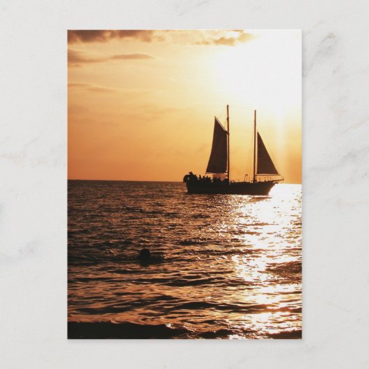 SAILSUNSET, MONTEGO BAY, JAMAICA BRIEFKAART (Voorkant)