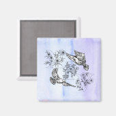 Saint-14-Dove-magneet Magneet (Voorkant / Achterkant)