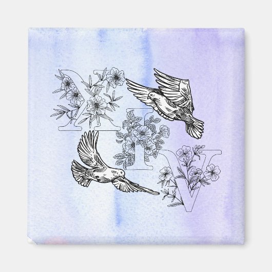 Saint-14-Dove-magneet Magneet (Voorkant)