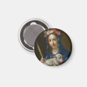 Saint Agatha (door Cesare Dandini) Magneet (Voorkant / Achterkant)