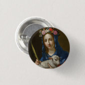 Saint Agatha (door Cesare Dandini) Ronde Button 3,2 Cm (Voorkant /achterkant)