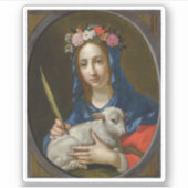 Saint Agatha (door Cesare Dandini) Sticker (Voorkant)