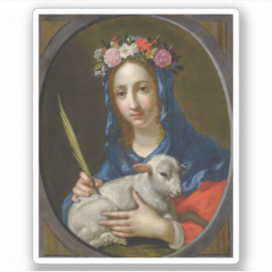 Saint Agatha (door Cesare Dandini) Sticker