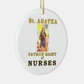 SAINT AGATHA KERAMISCH ORNAMENT (Rechts)