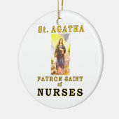 SAINT AGATHA KERAMISCH ORNAMENT (Links)