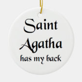 saint agatha keramisch ornament (Voorkant)