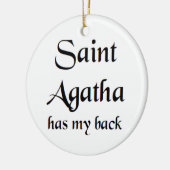 saint agatha keramisch ornament (Links)