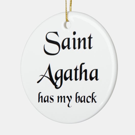 saint agatha keramisch ornament (Links)