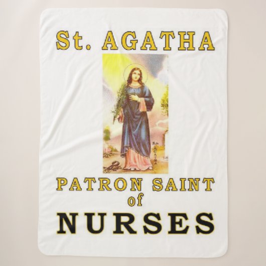 SAINT AGATHA SHERPA DEKEN (Voorkant)