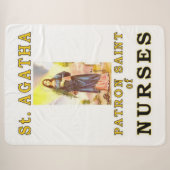 SAINT AGATHA SHERPA DEKEN (Voorkant (horizontaal))
