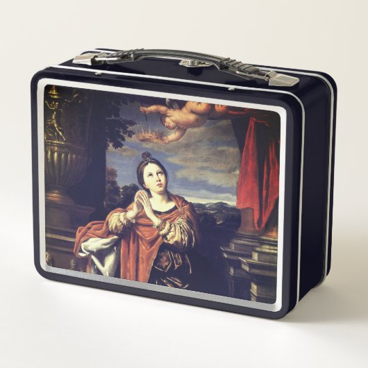 Saint Agnes door Domenichino (c. 1620) (Achterkant)