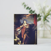 Saint Agnes door Domenichino (c. 1620) Briefkaart (Staand voorkant)