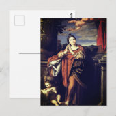 Saint Agnes door Domenichino (c. 1620) Briefkaart (Voorkant / Achterkant)