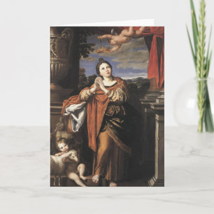 Saint Agnes door Domenichino (c. 1620) Kaart