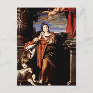 Saint Agnes door Domenico Zampieri Briefkaart