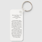 Saint Albert de Grote Sleutelhanger (Achterkant)